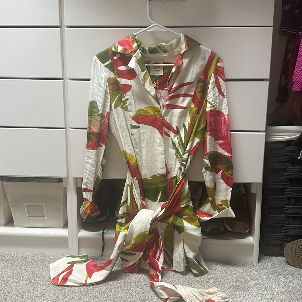 BNWT Farm Rio Spring Forest Mini Dress, Small